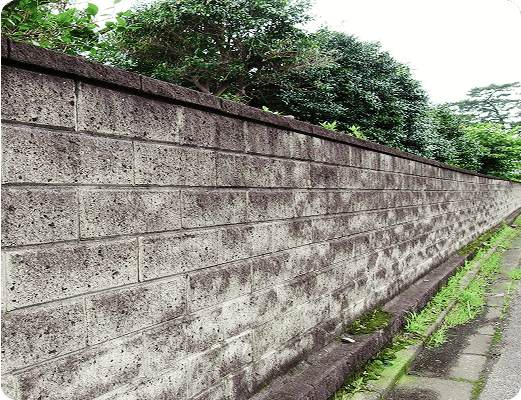 ブロック塀撤去